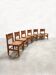 Vintage leather dining chairs Werner Biermann Arte Sano