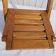 Folding wooden chair for children