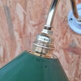 Vintage enameled sheet metal wall light