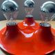 Space Age saucer wall lamp with 3 lights from the 70s