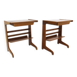 Set of 2 Scandinavian bedside tables, David Rosen, NK, Sweden, 1960.