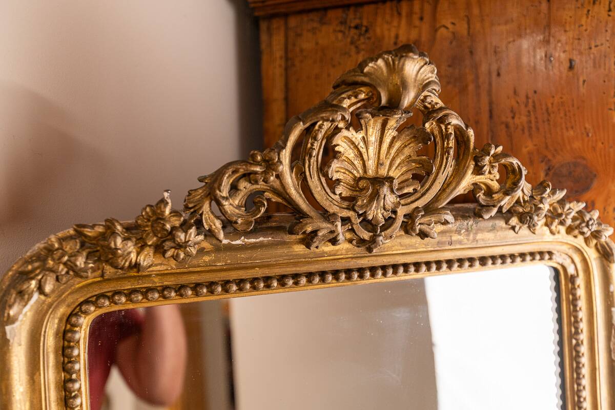 Large mirror - trumeau in Louis XV style, late 19th century