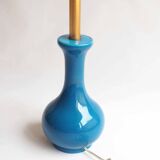 Blue ceramic lamp base