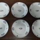 Set of six dessert plates in Saint Amand ironstone earthenware
