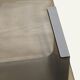 Brushed steel and smoked glass coffee table, by François Monnet – 1970s