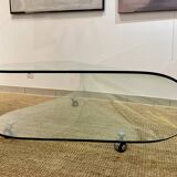 Designer glass coffee table