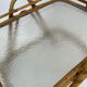 Vintage rattan table side table bamboo rattan 60's