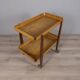 Vintage 1950s Wooden Food Service Cart, Designed by Carlo Ratti