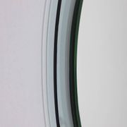 Vintage 1970s round wall mirror in smoked glass, Italian design