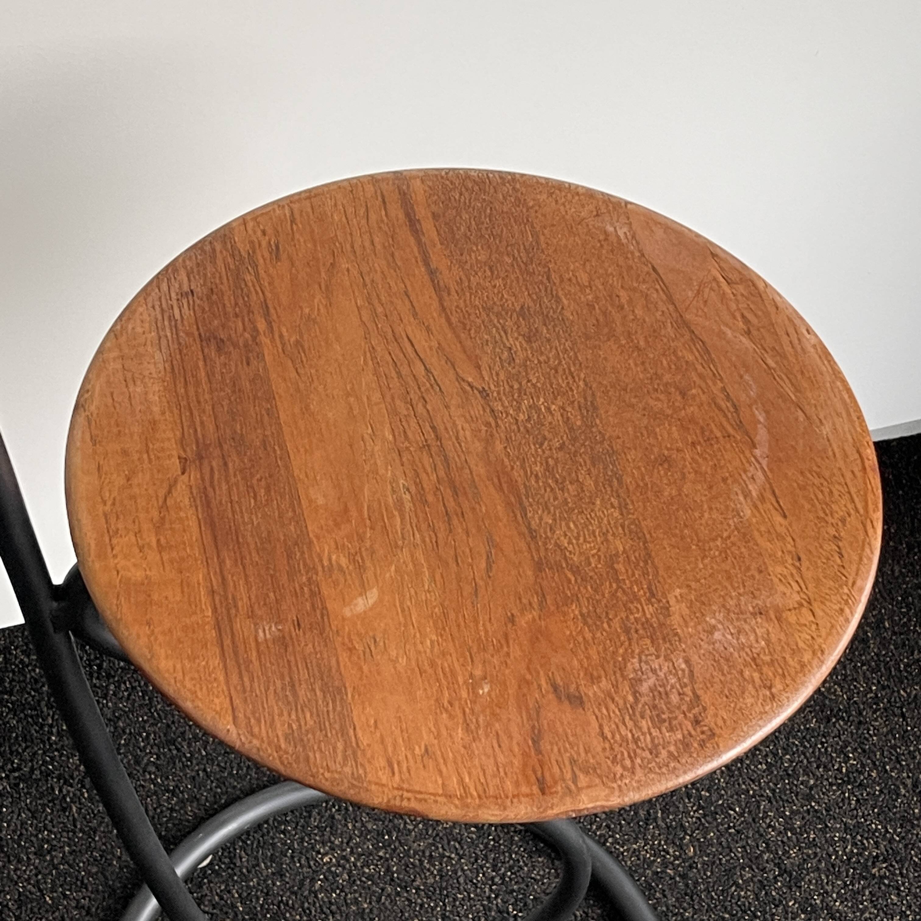 Floor lamp (lamp & table) in tubular steel, ca 1960