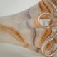 Large Vintage Murano Glass Vase in Light Orange, Italy, 2000
