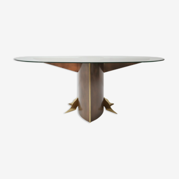 Table à manger ovale par Belgo Chrom