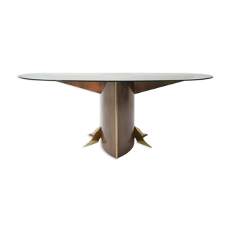 Oval dining table by Belgo Chrom