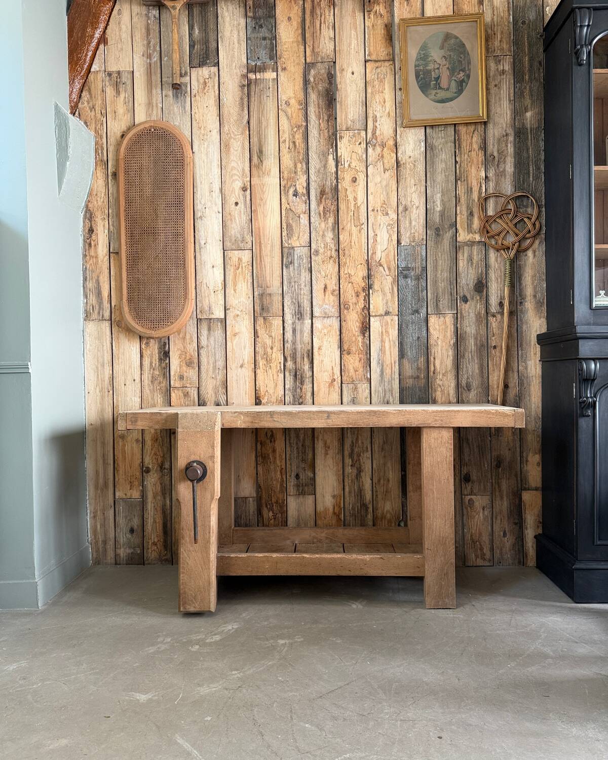 Renovated old workbench