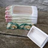 Asparagus service in slipware