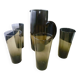 Vintage smoked glass orangeade service