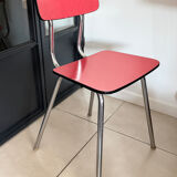 Vintage red Formica chair