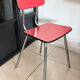 Vintage red Formica chair