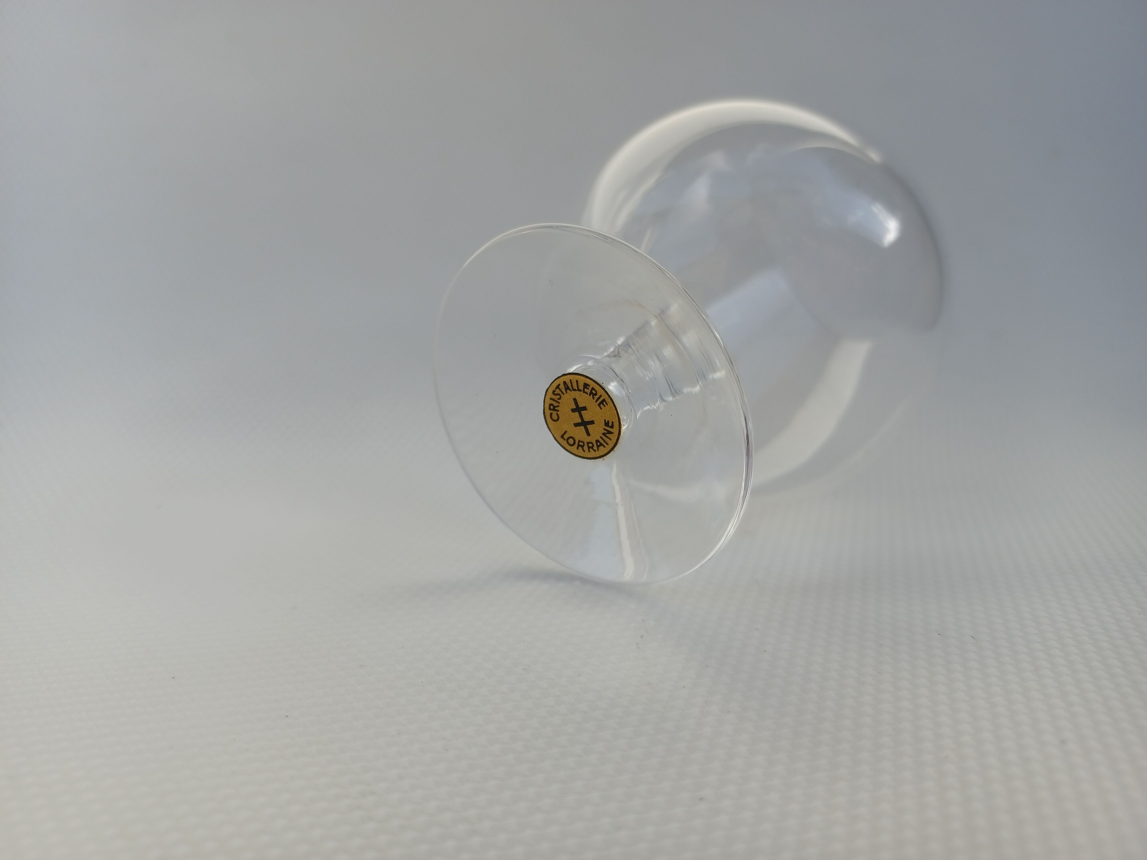 Box of 6 digestive glasses in lorraine crystal 50