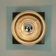 1960s 70s space age sconce by cosack-leuchten metal and thick glass