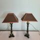 Empire style bronze table lamps