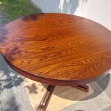 round table with central leg and extension, Baumann design