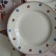 Set of 6 flat plates mismatched Digoin Sarreguemines