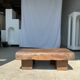 Asian solid wood quadripod brutalist coffee table H30 L81 l42