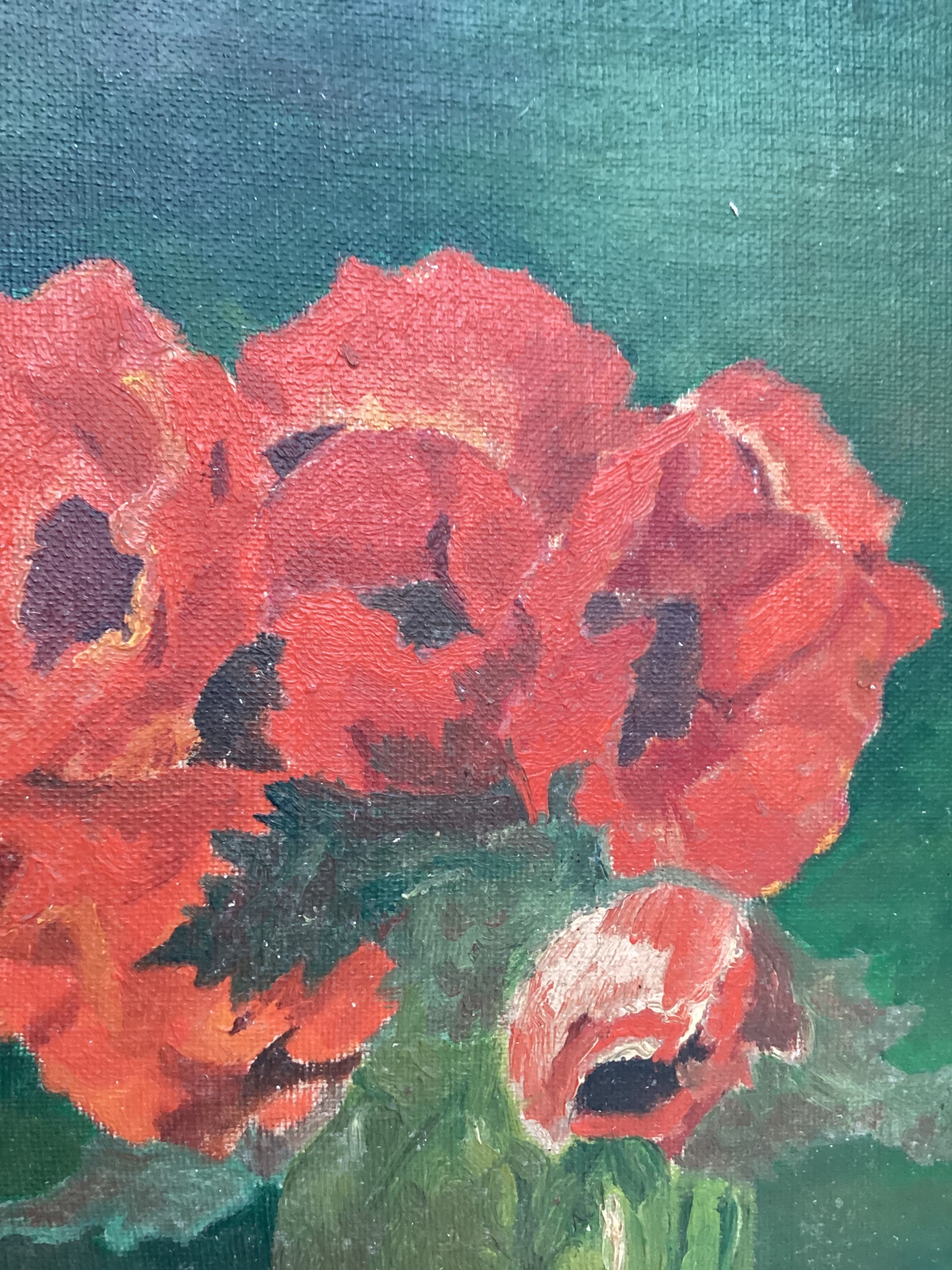 Painting signed around the years 1956 oil on canvas Dimension: 34x29 cm with the frame