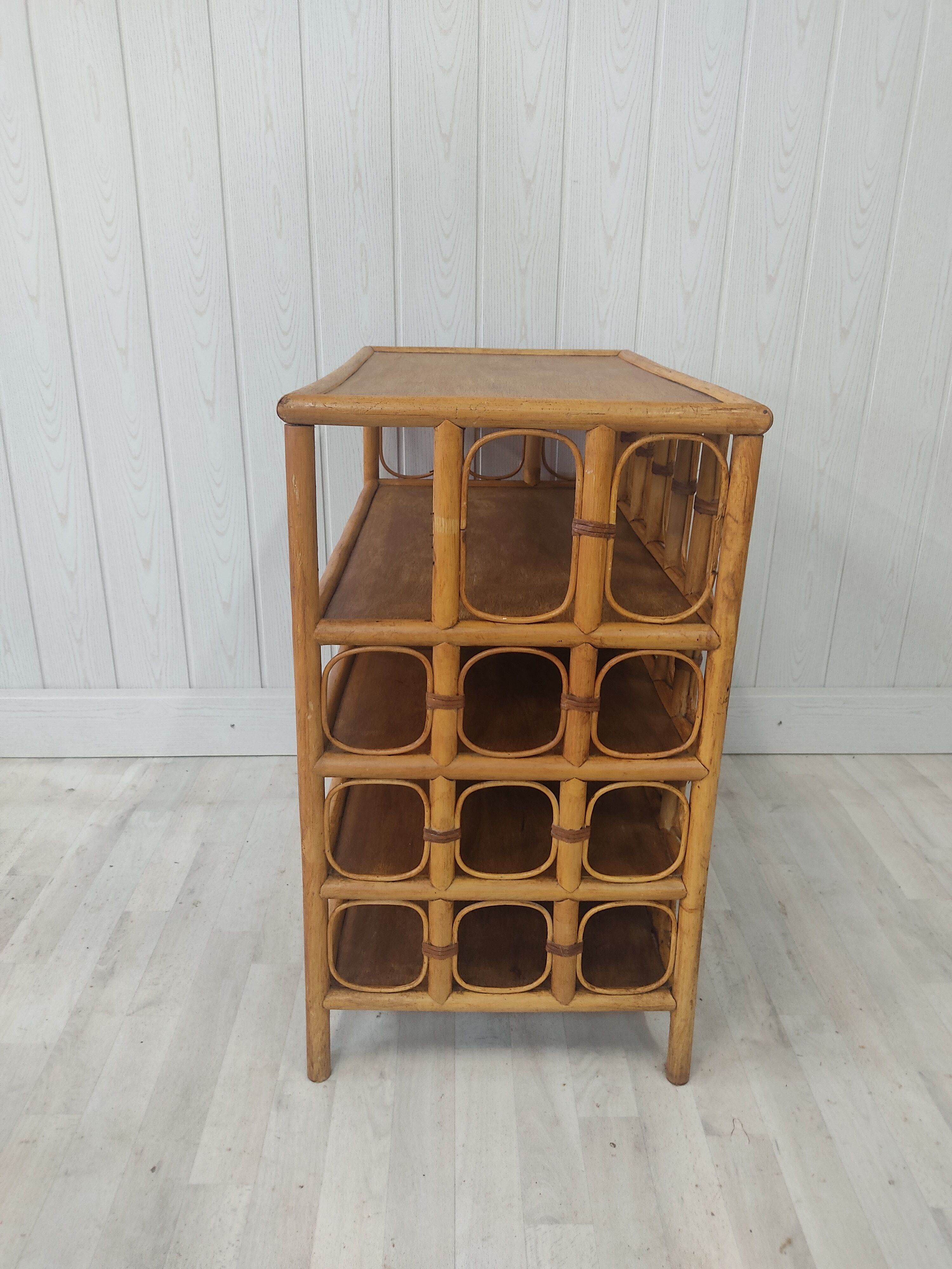 Cabinet in vintage rattan