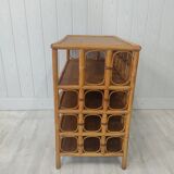 Cabinet in vintage rattan