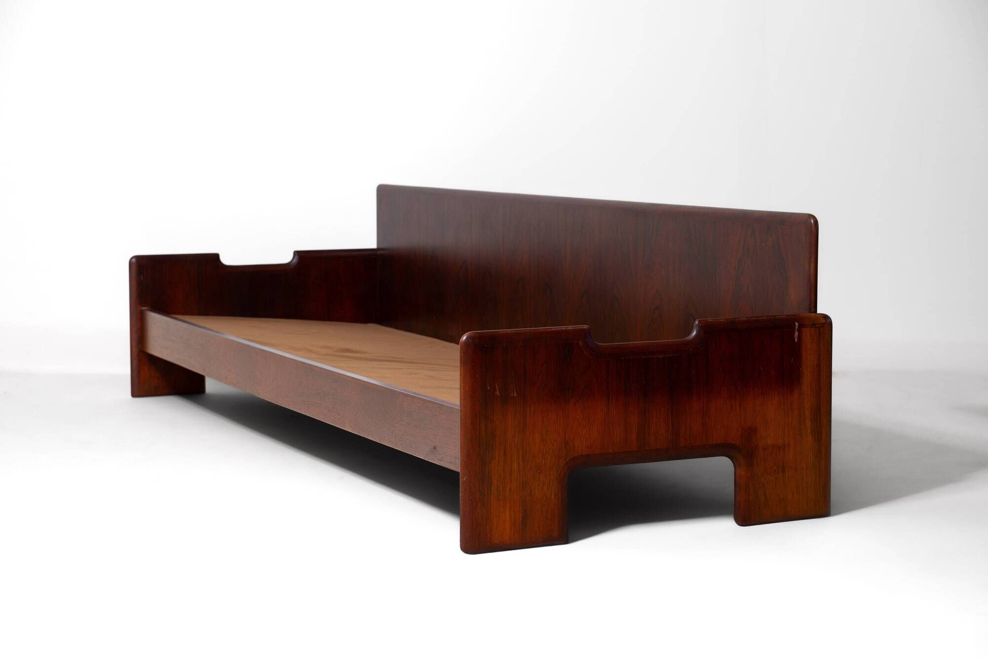 Wide minimalist loft sofa, Italy 1970s