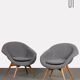 Pair of vintage armchairs by Miroslav Navratil, 1960