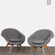 Paire de fauteuils vintage par Miroslav Navratil, 1960