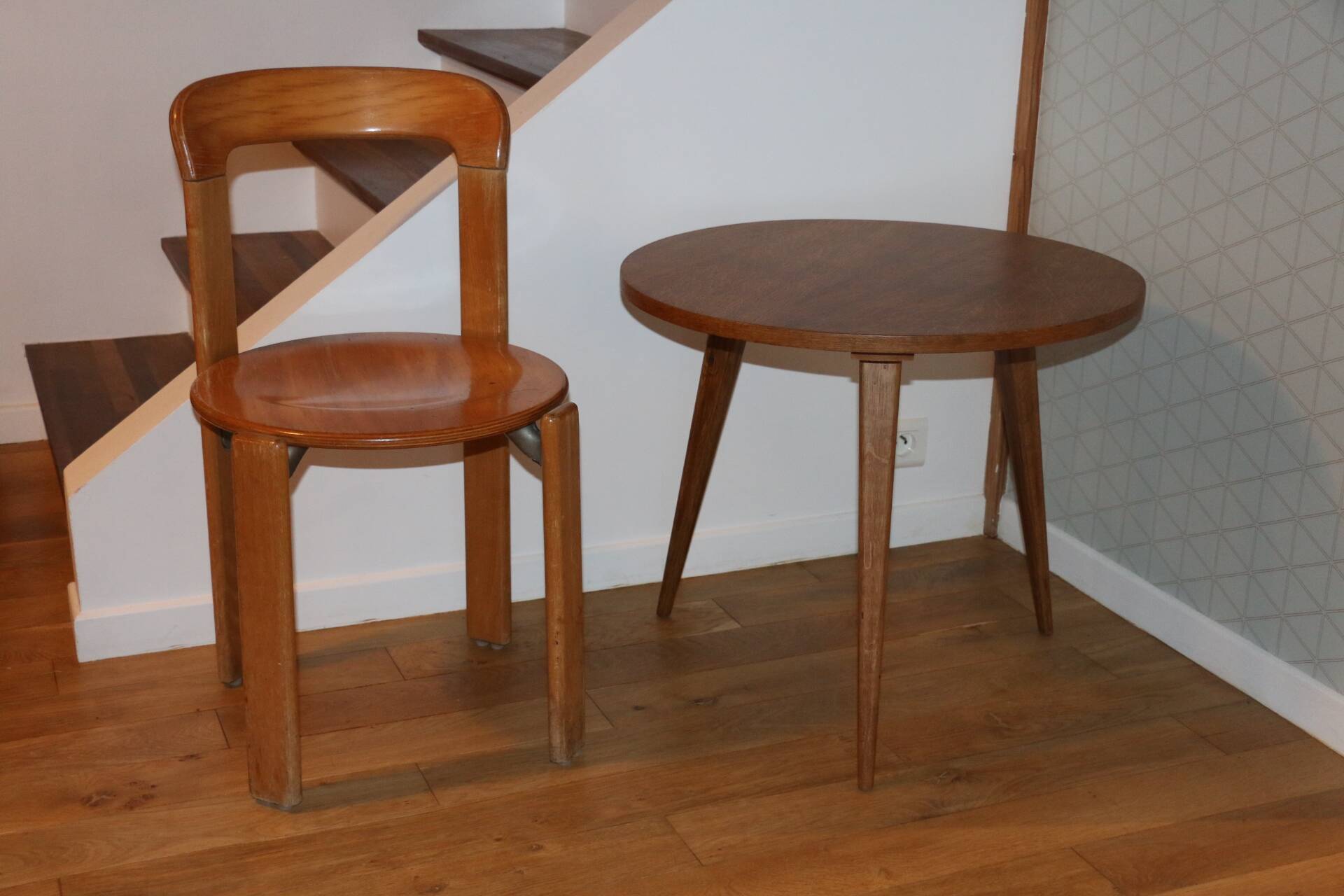 Table basse chêne tripode 640mm