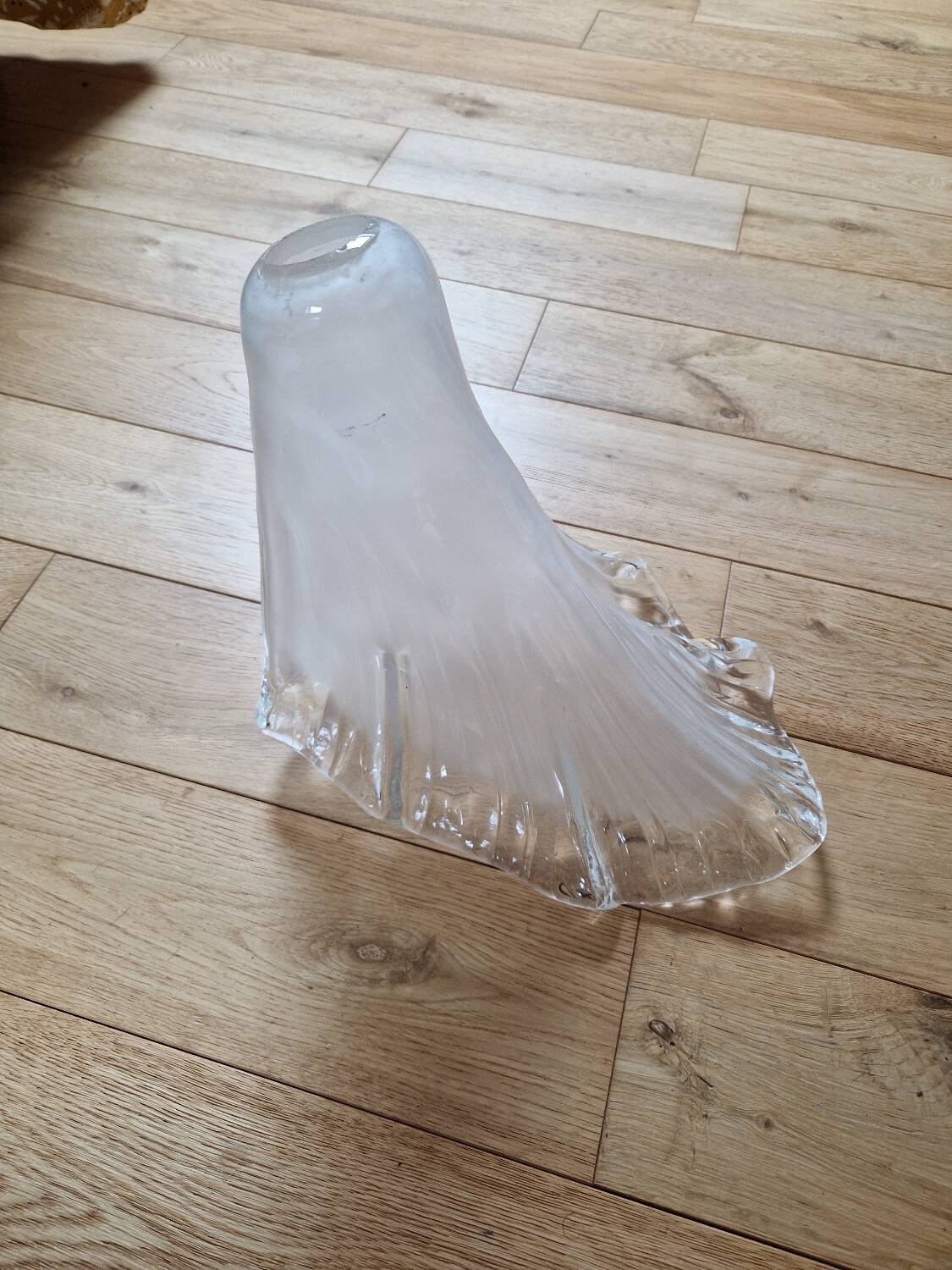 Antique Art Deco glass tulip