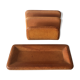 Empty pocket and letter holder in brown leather - vintage