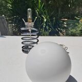 Spring lamp and opaline design