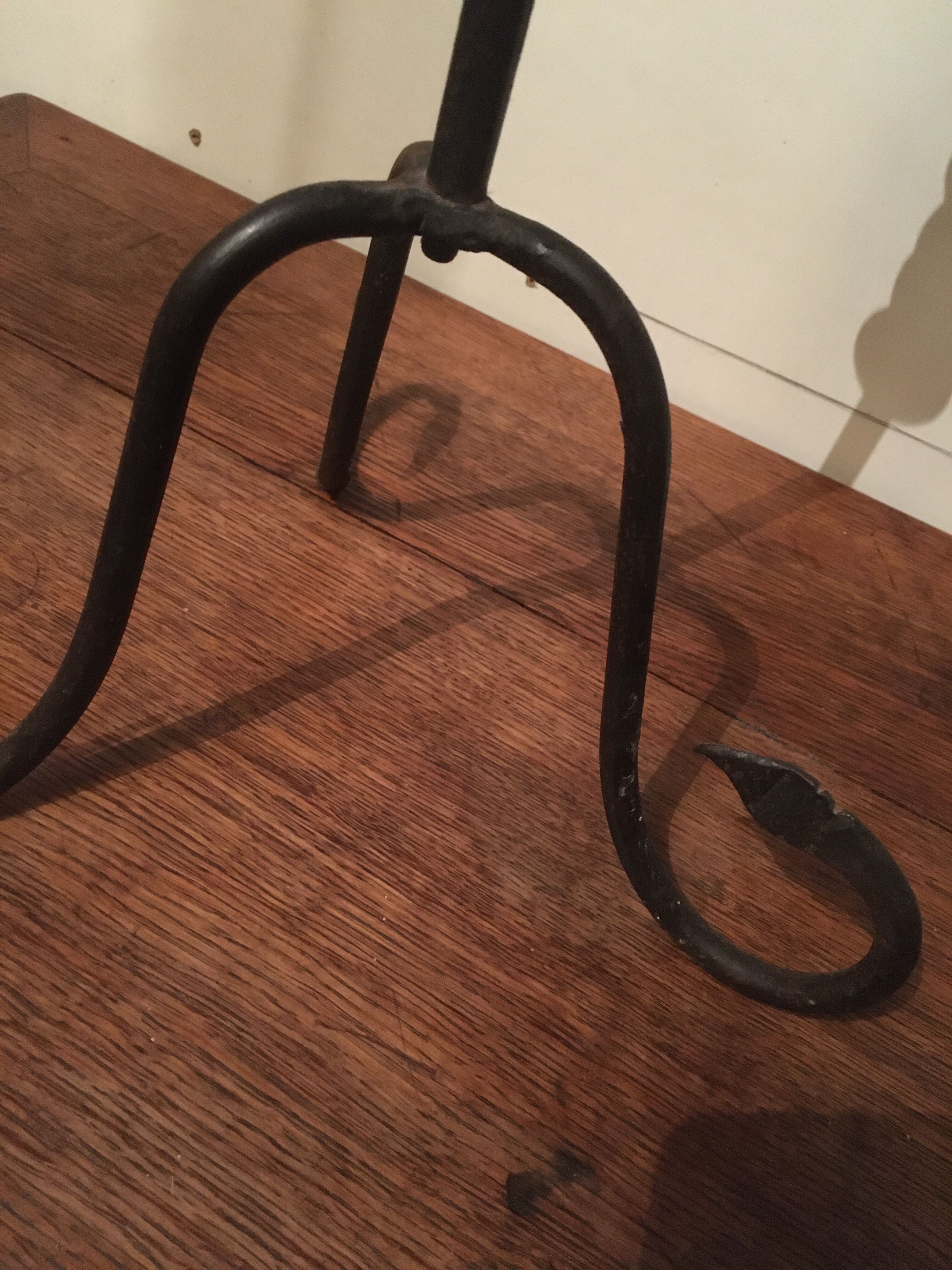 Chandelier 5 candles in wrought iron