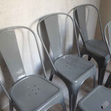 Suite Tolix chaises et tabouret 30-60