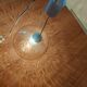 Vintage blown glass pendant lamp