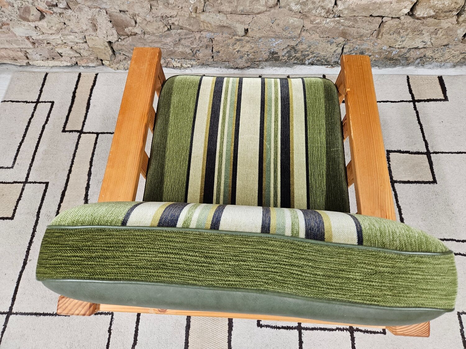 Pine fireside chair 1970