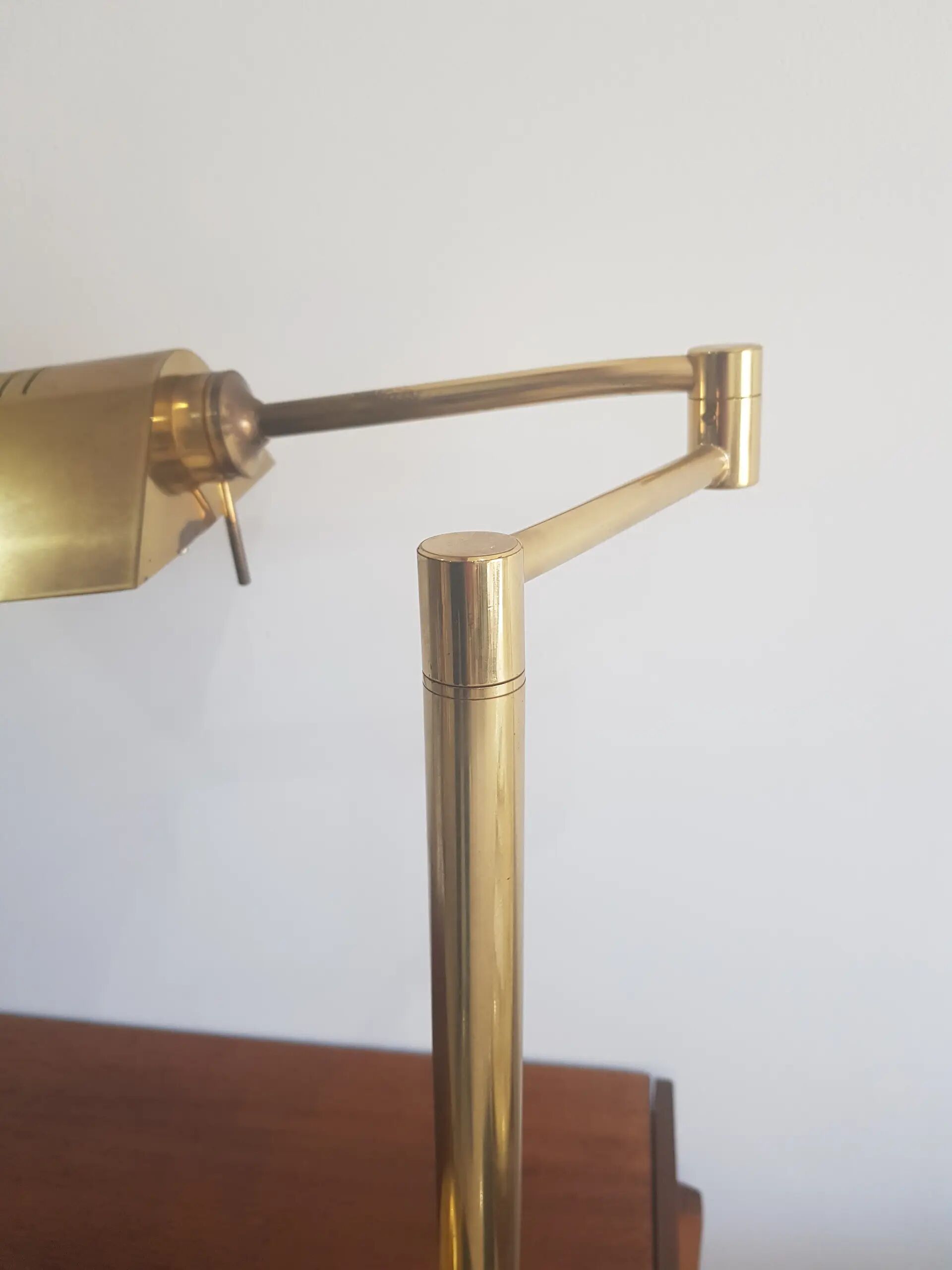 Lampe de table, laiton doré, Autriche, années 70