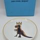 Porcelain plate Jean-Michel Basquiat “Gold Dragon Ligne Blanche”