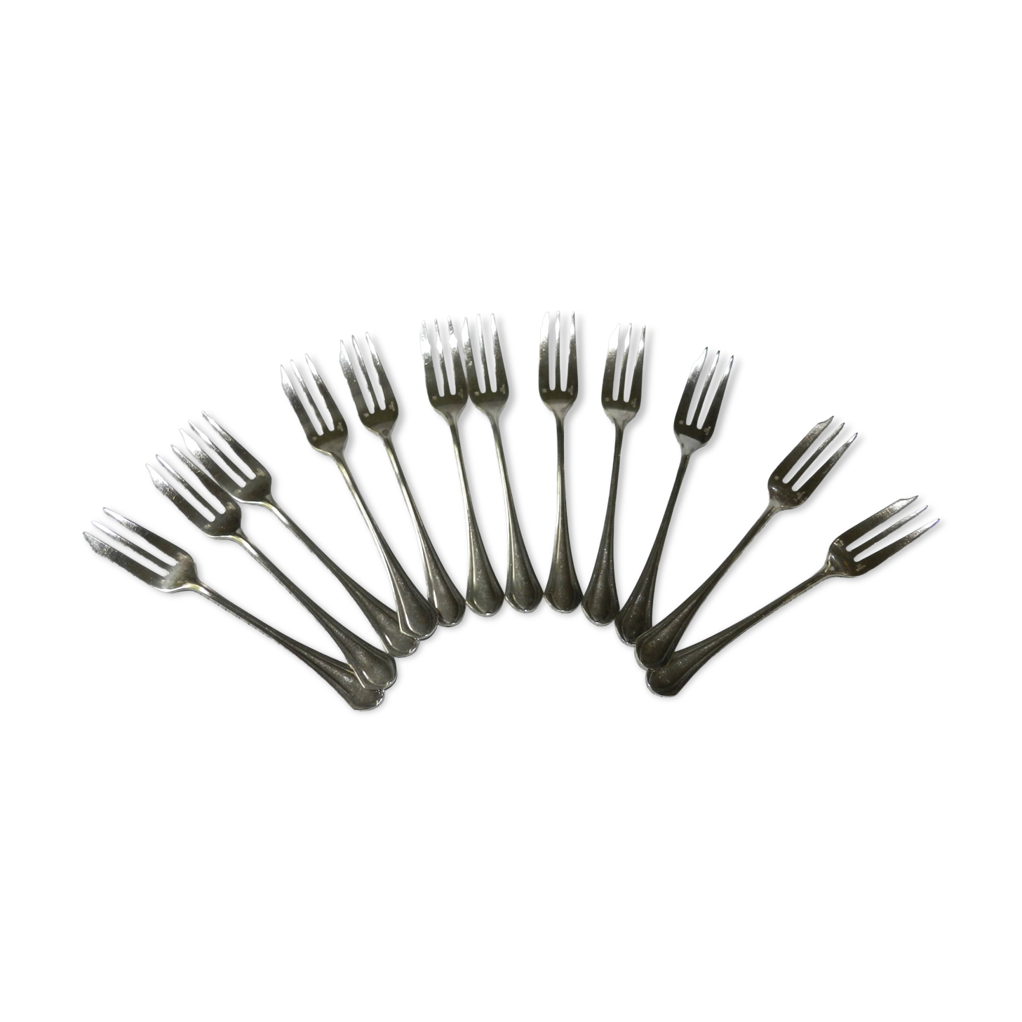 Christofle 12-piece cake fork set