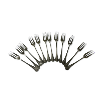 Coffret de 12 fourchettes à gâteaux Christofle