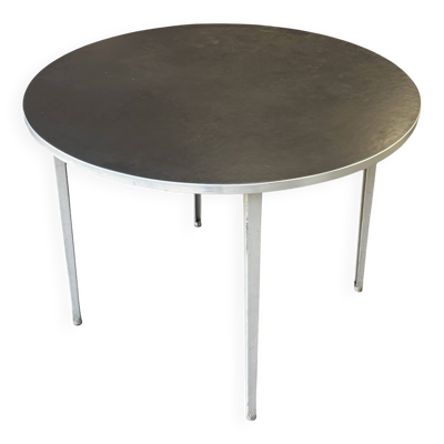 Table ronde Reform de Friso Kramer avec plateau en linoléum 1960