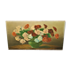 Oil on panel bouquet of carnations signed