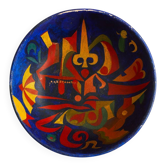 Coupelle en céramique aux motifs abstrait