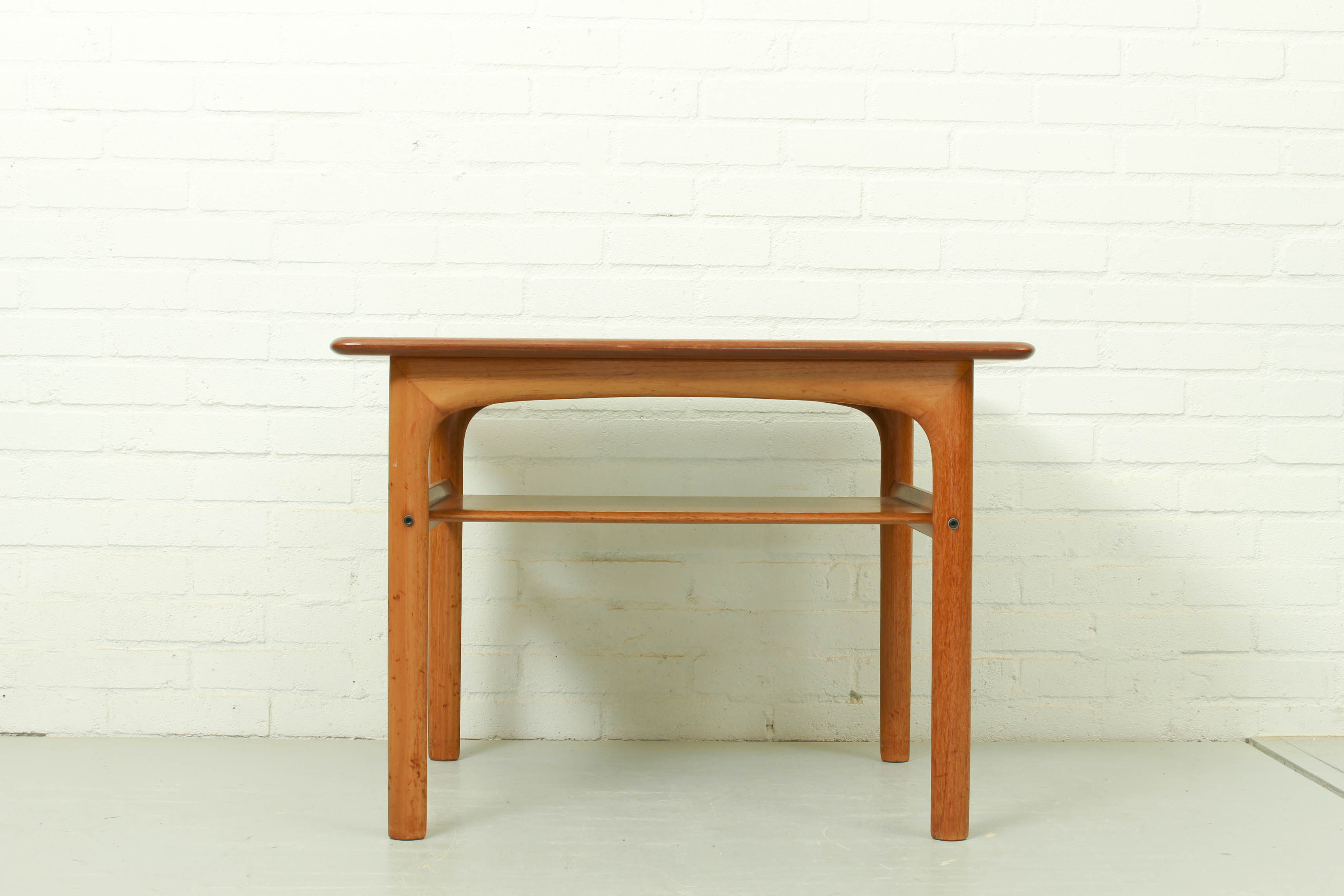 Mid Century Two-Tiered Teak Sidetable by Rasmus Solberg, Norway 1960s